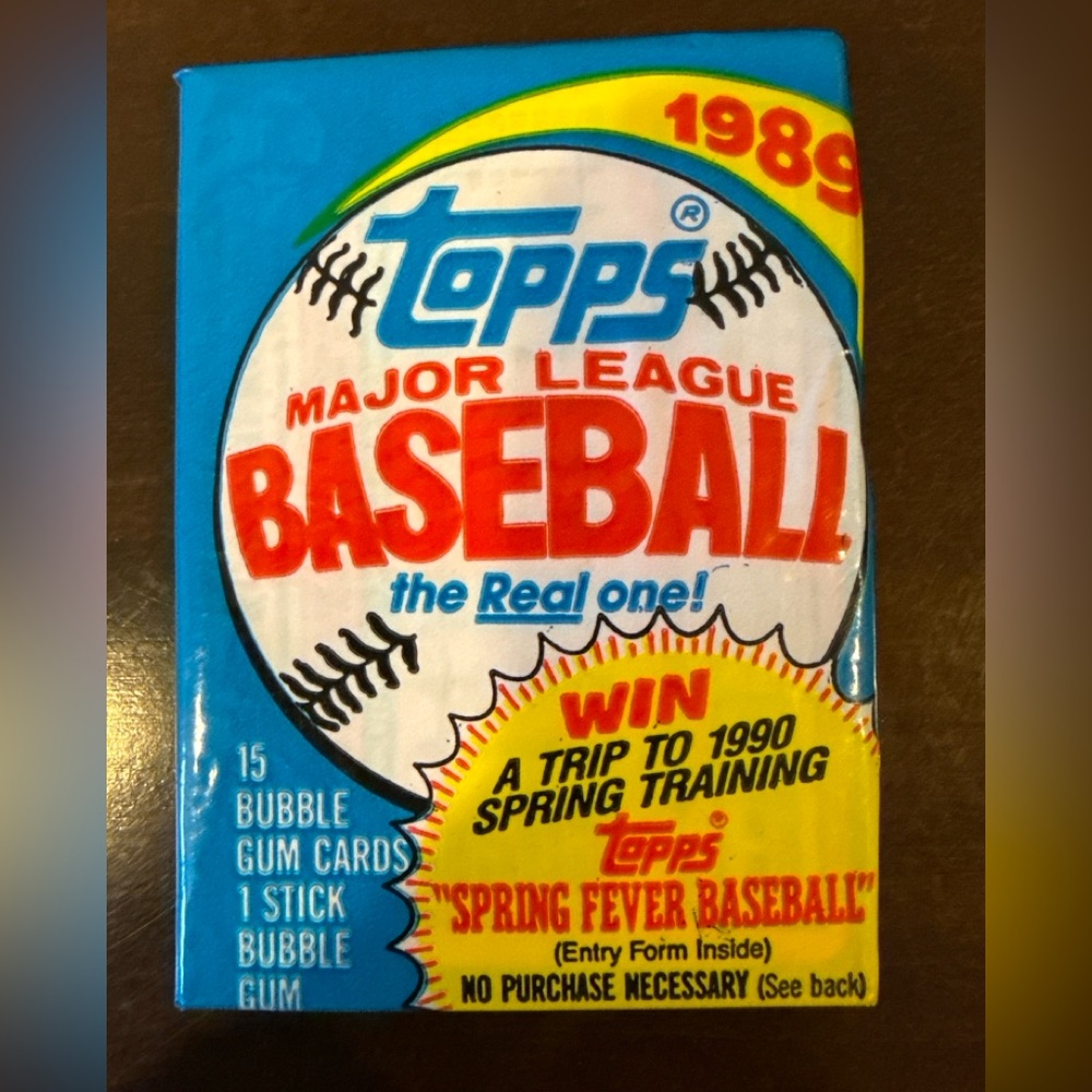 1989 Topps Baseball Cards Wax Pack - Unopened